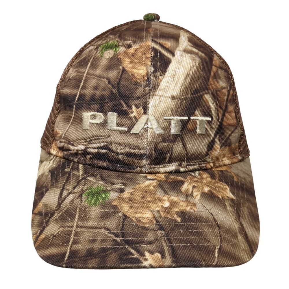 Platt Strapback Trucker Hat Multicolor One Size Adjustable Mesh Back Embroidered
